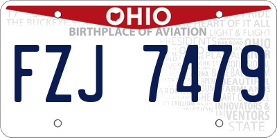 OH license plate FZJ7479
