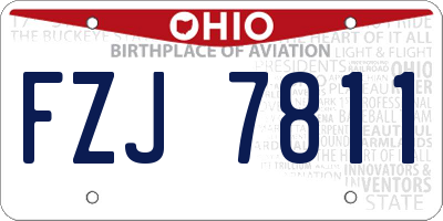 OH license plate FZJ7811