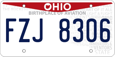 OH license plate FZJ8306