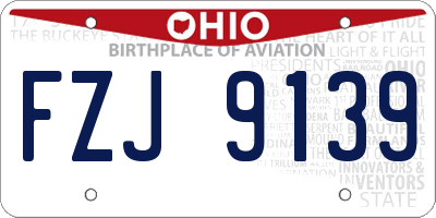 OH license plate FZJ9139