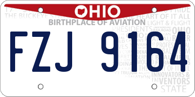 OH license plate FZJ9164