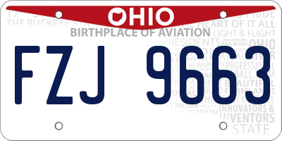 OH license plate FZJ9663