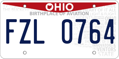 OH license plate FZL0764