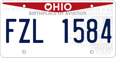 OH license plate FZL1584