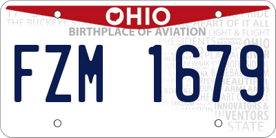 OH license plate FZM1679