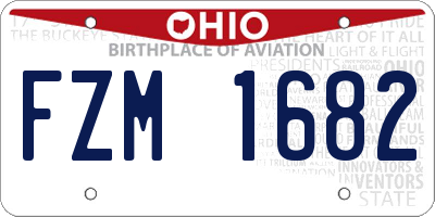 OH license plate FZM1682