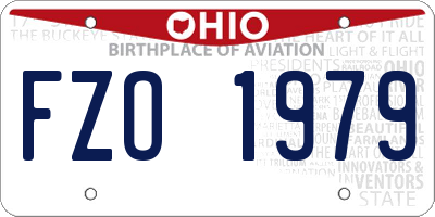 OH license plate FZO1979