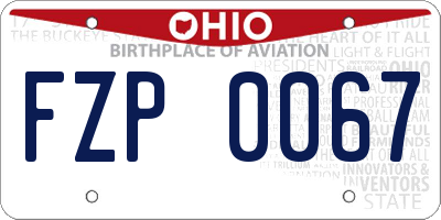 OH license plate FZP0067