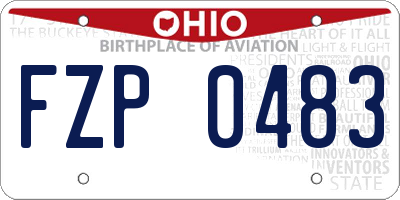 OH license plate FZP0483