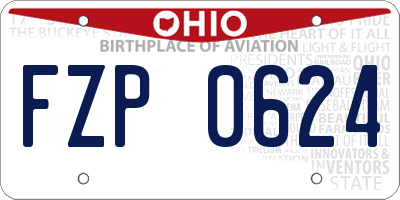 OH license plate FZP0624