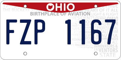 OH license plate FZP1167