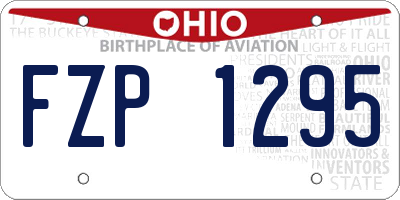 OH license plate FZP1295