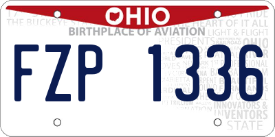 OH license plate FZP1336