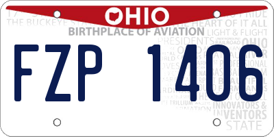 OH license plate FZP1406