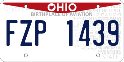 OH license plate FZP1439