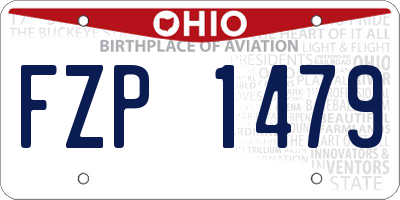 OH license plate FZP1479