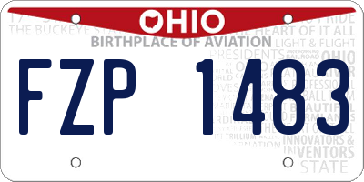 OH license plate FZP1483