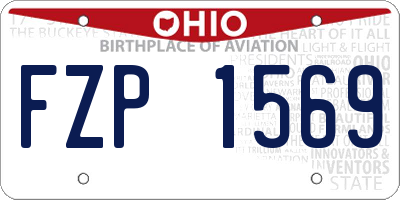 OH license plate FZP1569