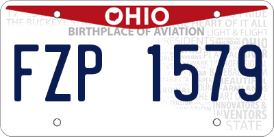 OH license plate FZP1579