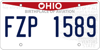 OH license plate FZP1589