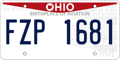 OH license plate FZP1681
