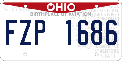 OH license plate FZP1686