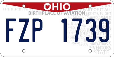 OH license plate FZP1739
