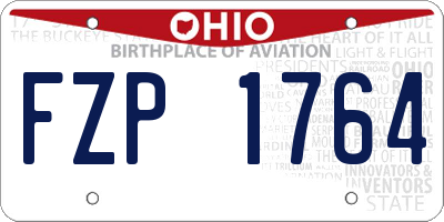 OH license plate FZP1764