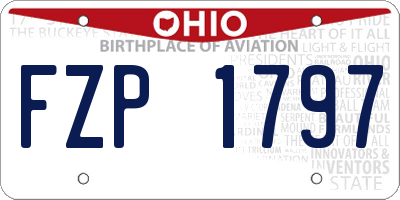 OH license plate FZP1797