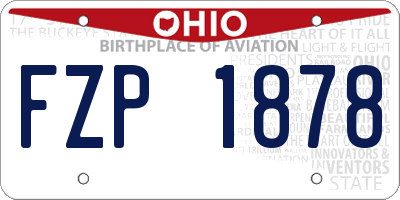 OH license plate FZP1878