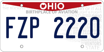 OH license plate FZP2220