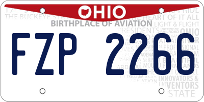 OH license plate FZP2266
