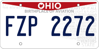 OH license plate FZP2272