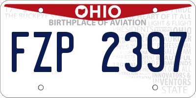 OH license plate FZP2397