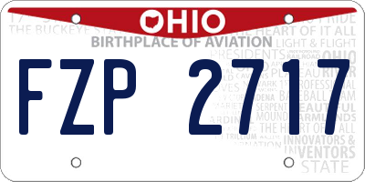 OH license plate FZP2717