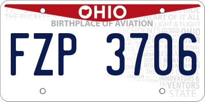 OH license plate FZP3706