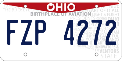 OH license plate FZP4272