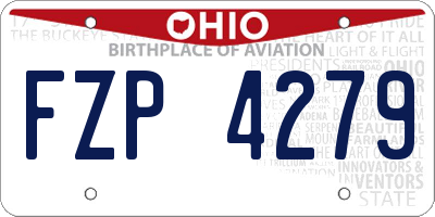 OH license plate FZP4279