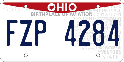 OH license plate FZP4284