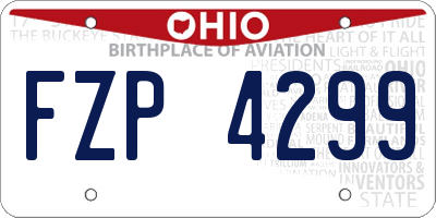 OH license plate FZP4299