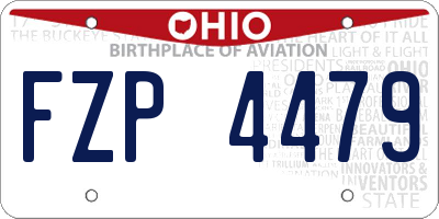 OH license plate FZP4479