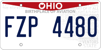 OH license plate FZP4480