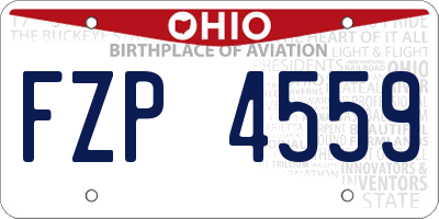 OH license plate FZP4559