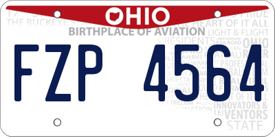 OH license plate FZP4564