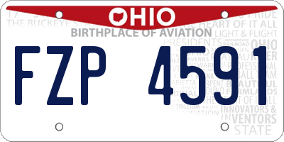 OH license plate FZP4591