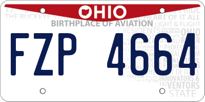 OH license plate FZP4664