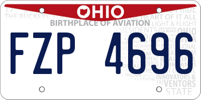 OH license plate FZP4696