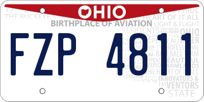 OH license plate FZP4811