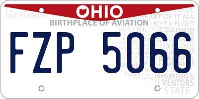 OH license plate FZP5066