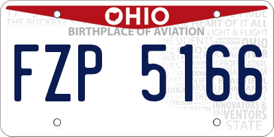 OH license plate FZP5166